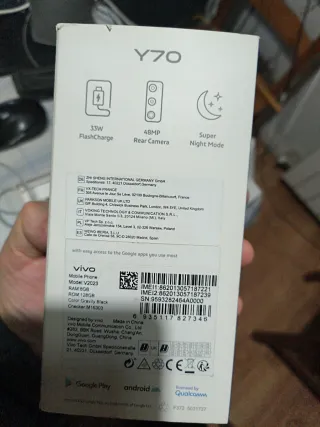 Vivo Y70 Nero/Multicolore