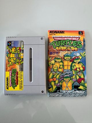 Turtles in Time Nintendo Super Famicom SFC Jap