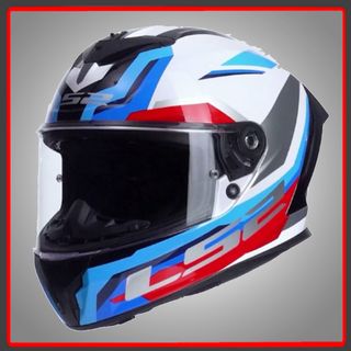 CASCO LS2 FF820 RAPID III HYPER WHITE BLUE RED