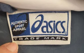 Giacca bambino Asics blu e bianca