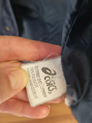 Giacca bambino Asics blu e bianca