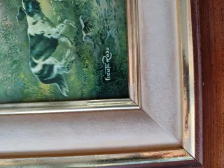 Lote 3 quadri classici con cornice in legno