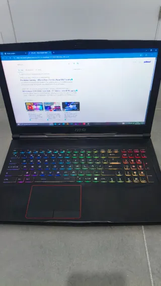 MSI GE63 Raider ordenador gaming portatil