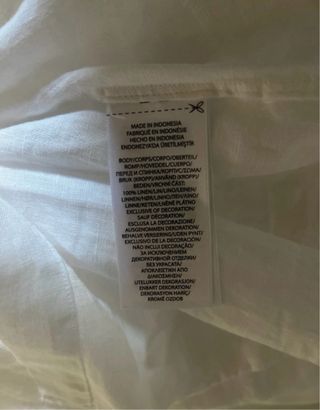 Camicia Polo Ralph Lauren Lino Bianca Uomo