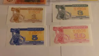 10 Billetes de Ucrania