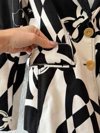 Americana Onara Blanco y Negro