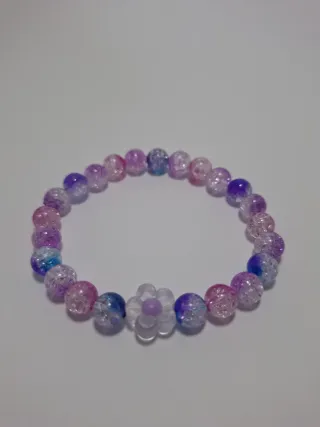 6 bracciali colorati con perline