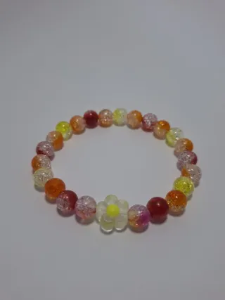 6 bracciali colorati con perline