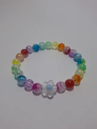 6 bracciali colorati con perline