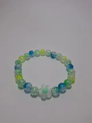 6 bracciali colorati con perline