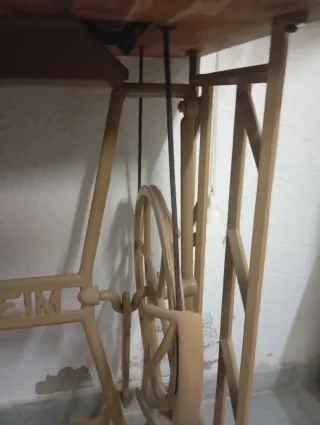 Máquina de coser antigua Wertheim.