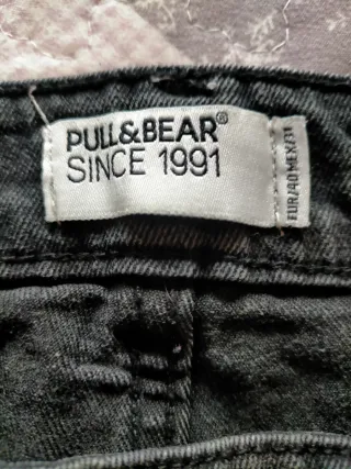 Vaqueros pitillo elásticos hombre negros