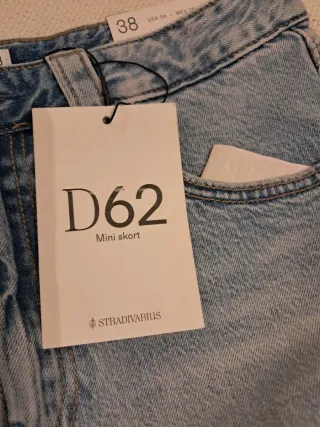Falda pantalón mini denim Stradivarius Talla 38