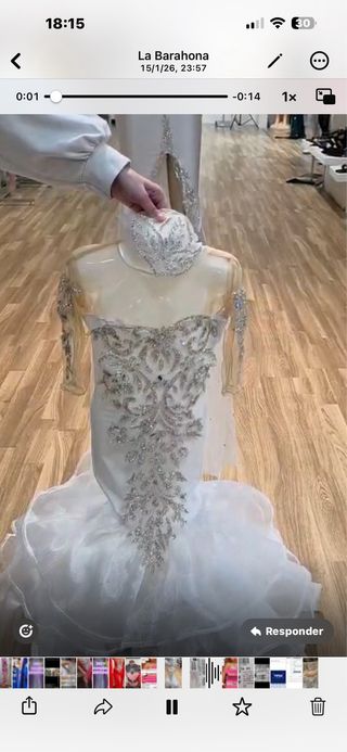 Vestido boda  Gitana Niña Talla 3