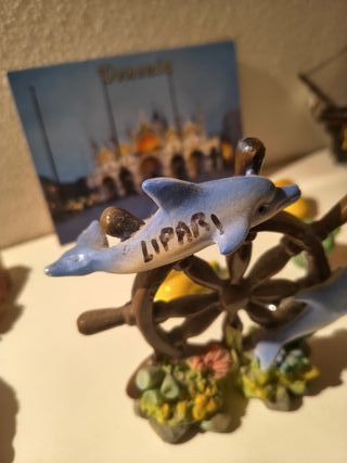 Decorazione Timone con Delfini Lipari