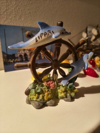 Decorazione Timone con Delfini Lipari