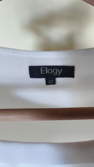 Blusa Elogy Blanca con volantes