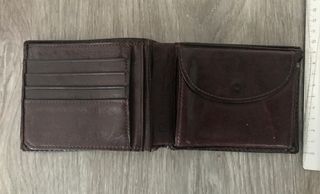 Cartera Fossil Piel Marrón Plegable Caballero