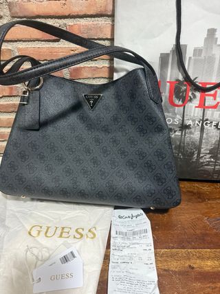 Bolso Guess Negro Monogram