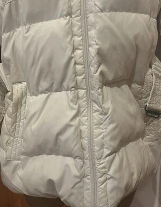 Abrigo plumífero mujer cinturón