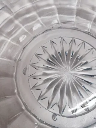 Plato de cristal decorado