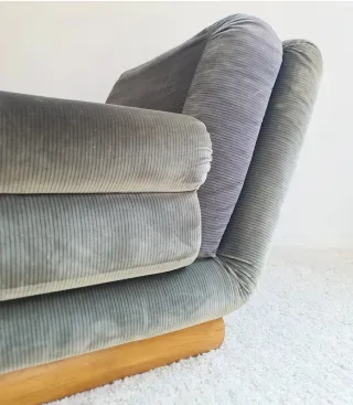 Sillón reclinable Mid Century, Francia 60s.