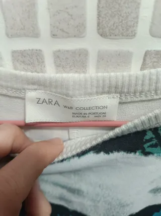 Camiseta tirantes Zara estampado palmeras