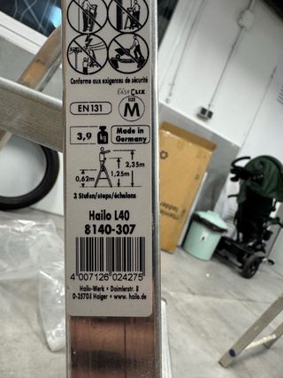 Escalera pintor aluminio 3 peldaños