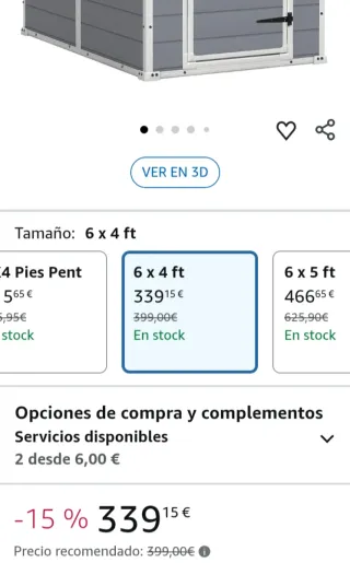 Keter Manor 4X6 - Caseta de jardín Gris