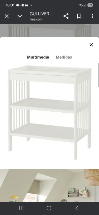 Cambiador Bebé IKEA Gulliver