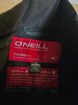 Pantalón Oneil Nieve Negro talla 128 cm