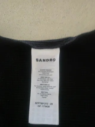 Camiseta sin mangas Sandro Talla S negro