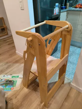 Torre aprendizaje madera plegable