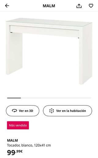 Toeletta con specchio e lampada LED in acciaio