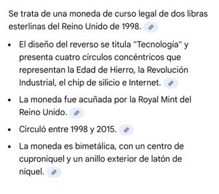 Moneda 2 Libras Esterlinas UK Isabel II