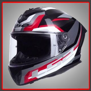 CASCO LS2 FF820 RAPID III HYPER BLACK RED