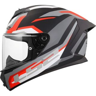 CASCO LS2 FF820 RAPID III HYPER BLACK RED