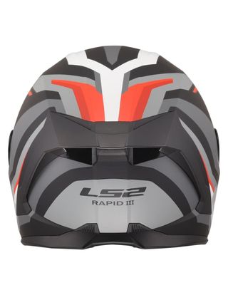 CASCO LS2 FF820 RAPID III HYPER BLACK RED