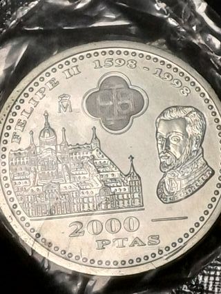 2000 Pesetas 1998 Juan Carlos I Rey de España