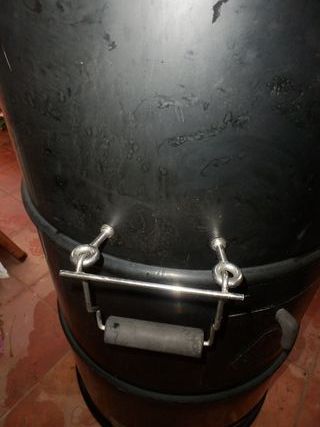 Barbacoa/Brasero Bidón de Petróleo Negro