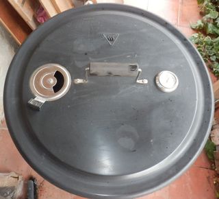 Barbacoa/Brasero Bidón de Petróleo Negro