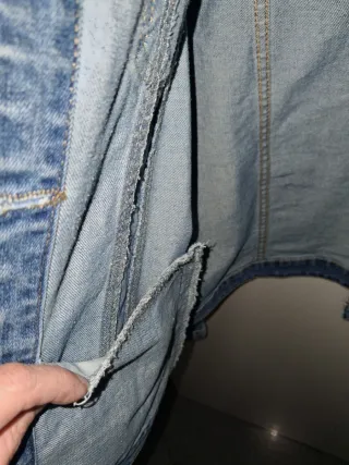 Chaqueta tejana azul talla L