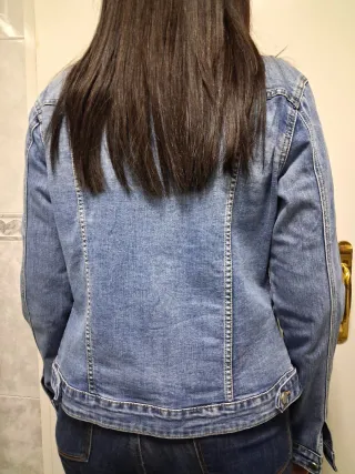 Chaqueta tejana azul talla L
