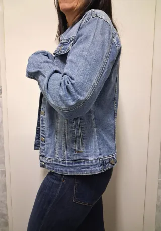 Chaqueta tejana azul talla L
