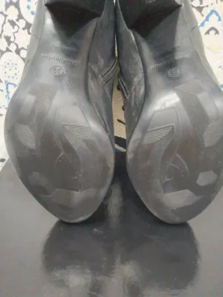 stivaletti nero giardini vera pelle nera 39