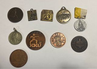 Lote 10 Medallas Variadas antiguas