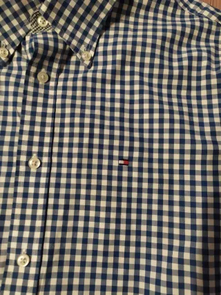 Camisa cuadros Tommy Hilfiger azul y blanco