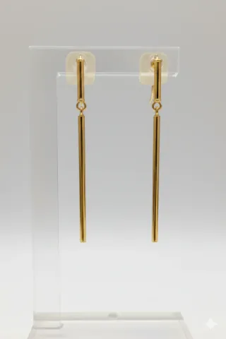 Pendientes oro largos