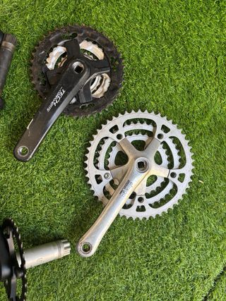 Bielas y platos de bicicleta