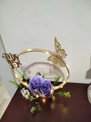 Centro de mesa 15 años